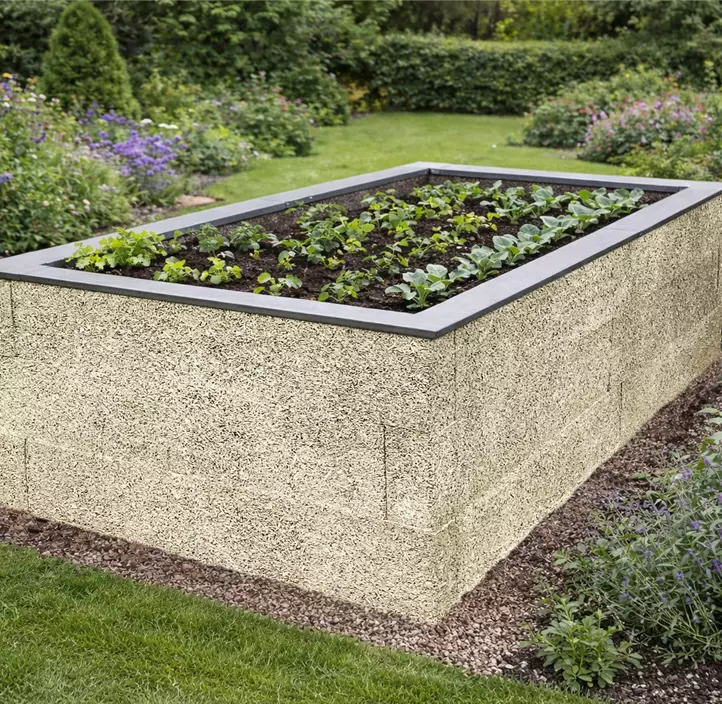 Holzbeton Hochbeet Typ 2