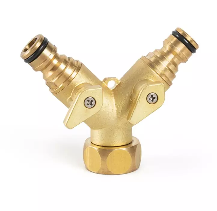 2-Wege-Verteiler Messing