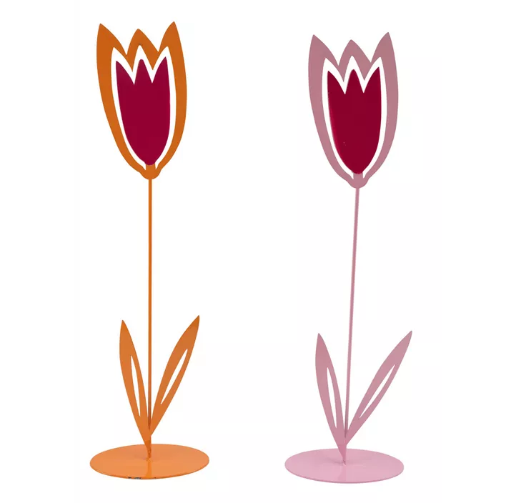 Metalltulpe auf Fuß