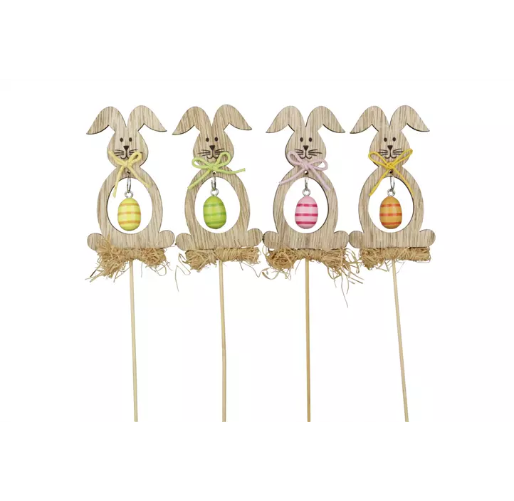 Blumenstecker Hase mit Ei