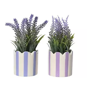 Lavendel Kunstpflanze im Topf