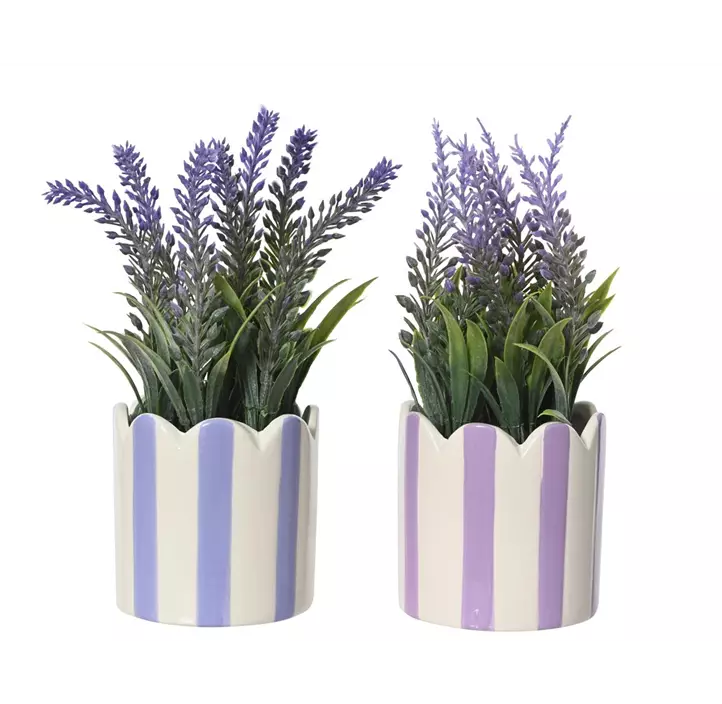 Lavendel Kunstpflanze im Topf