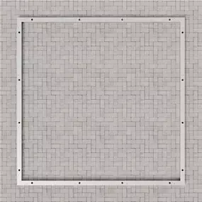 Aluminium-Bodenrahmen, 205 × 205 cm