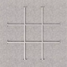 Stahl-Unterkonstruktion für Fußboden, 205 × 205 cm