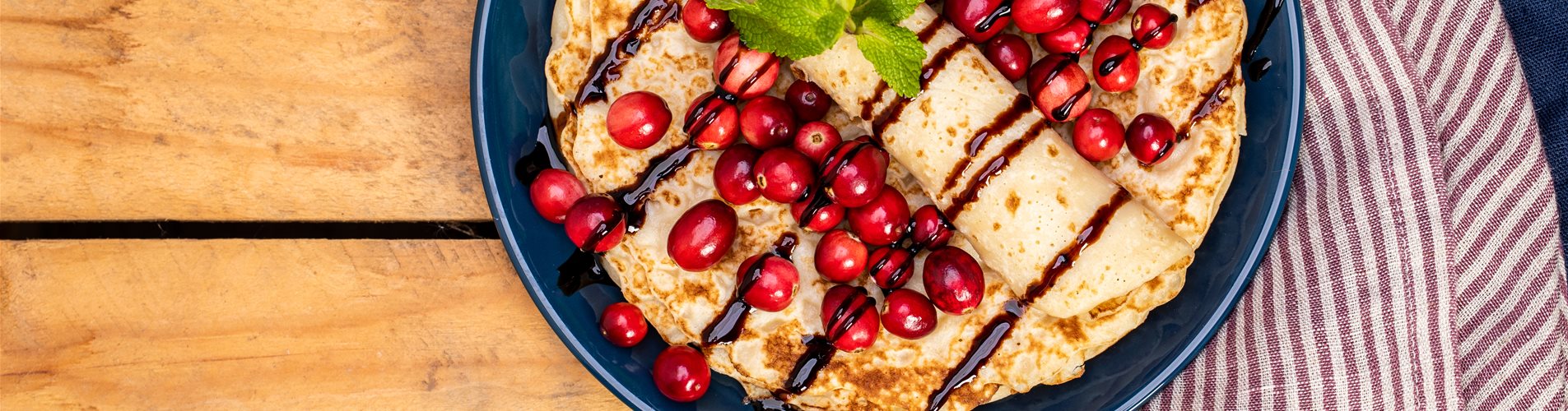 Pfannkuchen mit Cranberries
