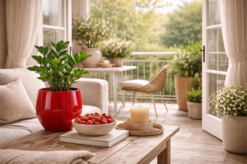 Ein Tupfer Rot. Ein Tupfer Rot.