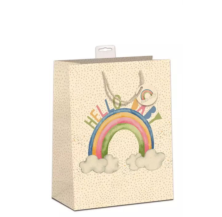 Geschenktasche 'Hello Baby Regenbogen'