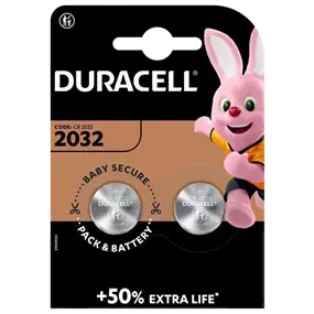 Duracell Lithium-Knopfzelle CR2032 , 2 Stück