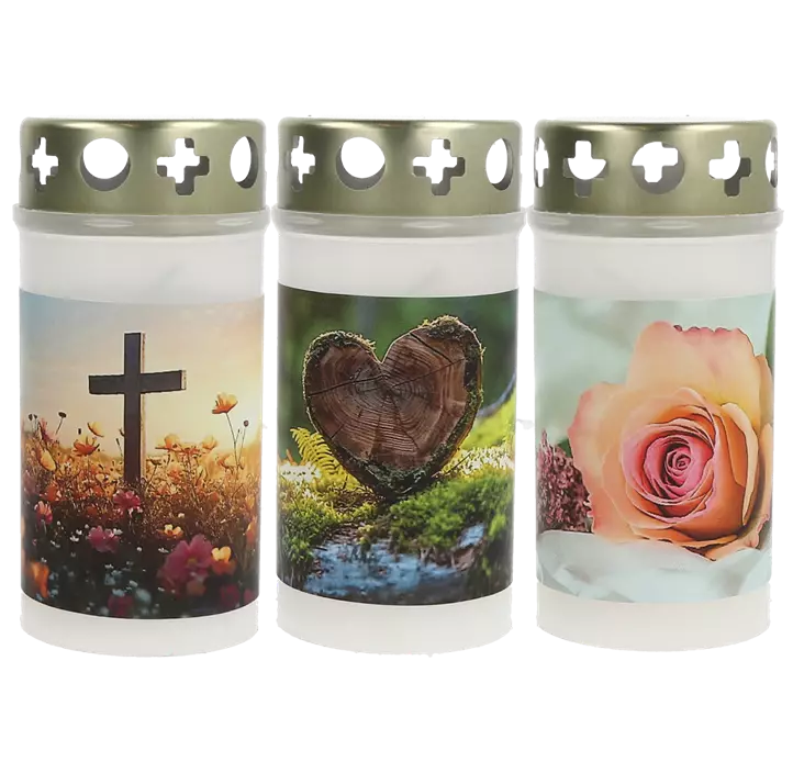 3Tagesbrenner mit Motiv (3Stk)