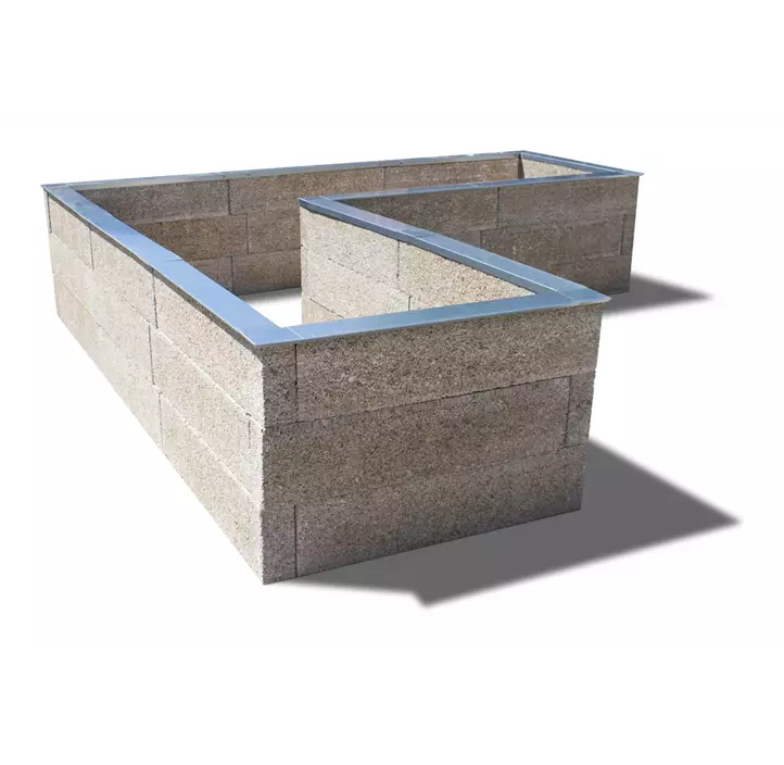 Holzbeton Hochbeet Typ 5, L-Form