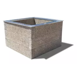 Holzbeton Hochbeet Typ 1, quadratisch