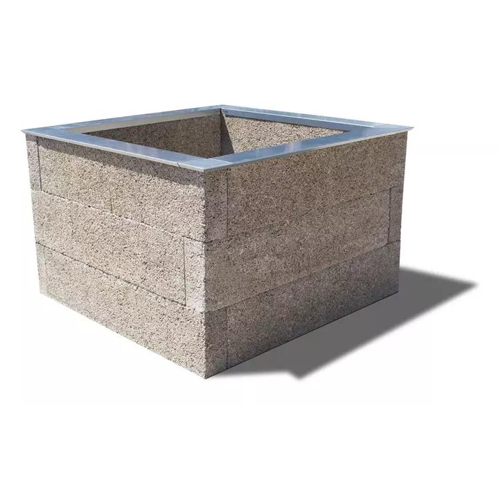 Holzbeton Hochbeet Typ 1, quadratisch
