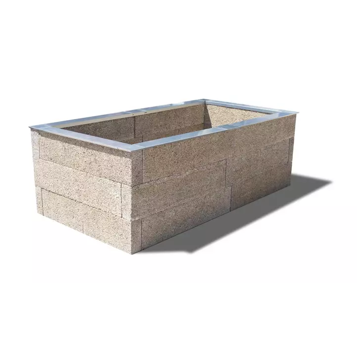 Holzbeton Hochbeet Typ 2, rechteckig