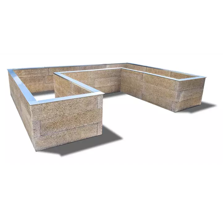 Holzbeton Hochbeet Typ 8, U-Form