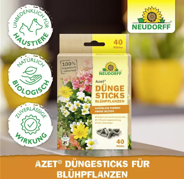 Azet Düngesticks für Blühpflanzen