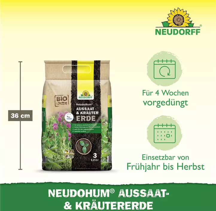 NeudoHum Aussaat- und KräuterErde