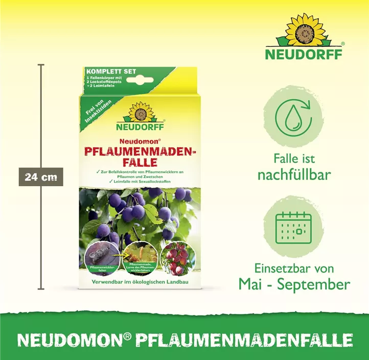 Neudomon Pflaumenmadenfalle