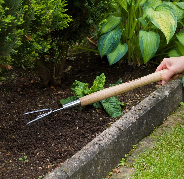 Hand 3-Zinken-Grubber, lang