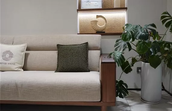 Monstera in Zimmer mit beiger EInrichtung