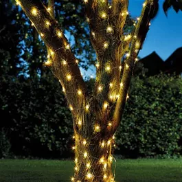 Glϋhwϋrmchen Lichterkette 100 LEDs Warmweiß