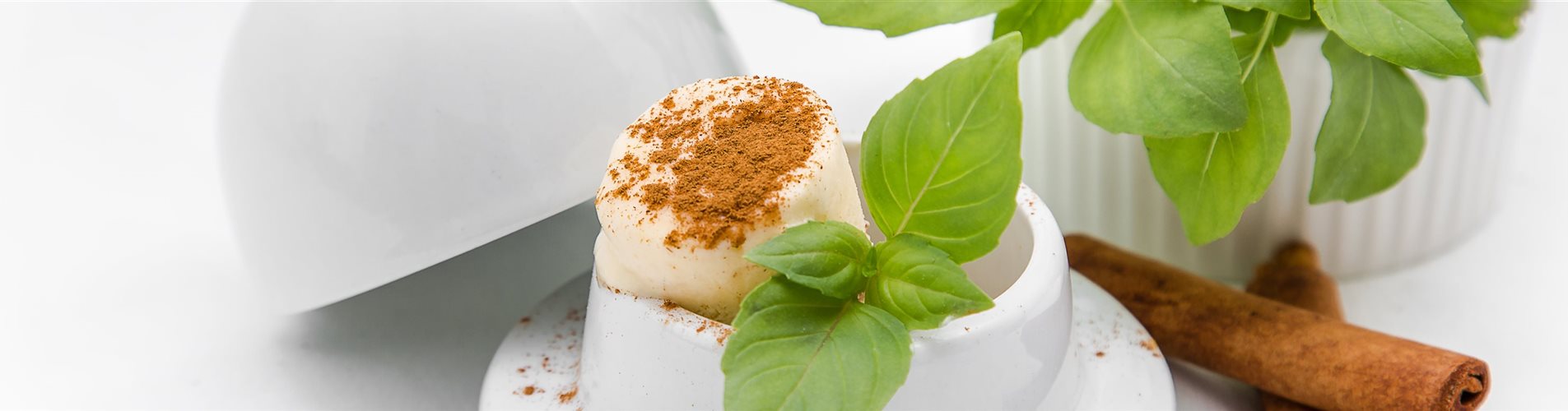 Zimtparfait mit Zimtbasilikum